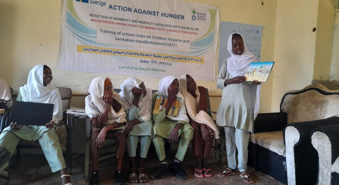 Action Against Hunger teams are working in Sudan to educate communities on nutrition and health. /Photo by Pedro Javaloyes